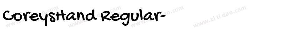 CoreysHand Regular字体转换